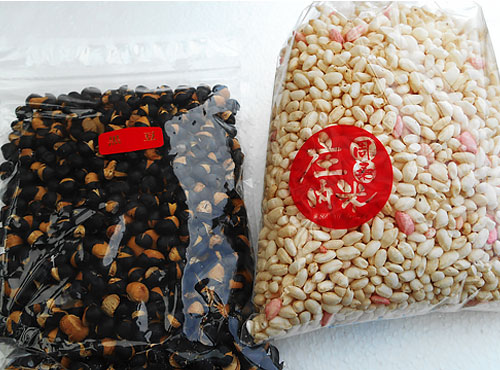 株式会社SOU・KOU FACTORYのポン菓子と黒豆